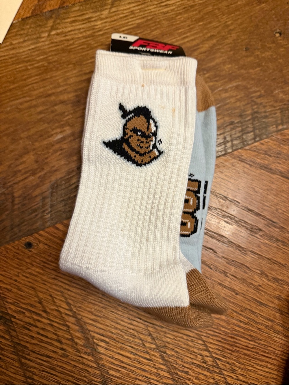 UCF Knights Central Florida FBF Crew Socks Size Large NWT.